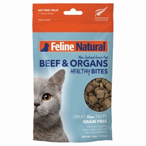20% OFF: Feline Natural Healthy Bites Beef & Organs Freeze-Dried Cat Treats 50g cat grass snacks cat grass planter cat digestive aid catnip spray cat herbal treats
