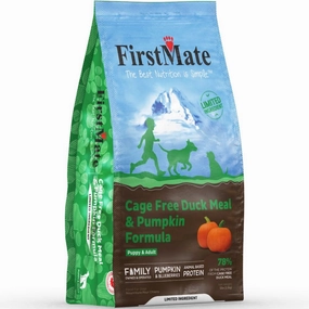20% OFF: FirstMate Cage-Free Duck Meal & Pumpkin Grain-Free Dry Dog Food freeze dried dog treats dog freeze snacks raw dog treat dehydrated dog food meat dog snack