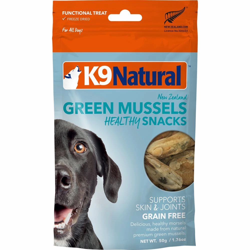 20% OFF: K9 Natural Healthy Snacks Green Mussel Freeze Dried Dog Treats 50g dog grooming shampoo collar crate feeding supplies
