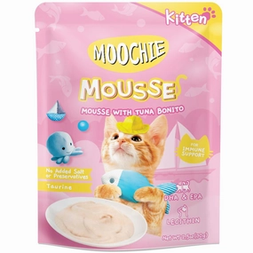 20% OFF: Moochie Mousse With Tuna Bonito Kitten Pouch Cat Food 70g x 12 pet health pet wellness pet pain relief pet probiotic pet calming