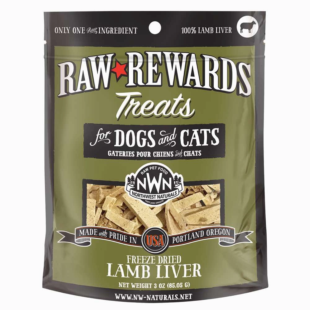 20% OFF: Northwest Naturals Raw Rewards Lamb Liver Freeze-Dried Dog & Cat Treats 3oz dog grooming shampoo collar crate feeding supplies