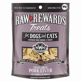20% OFF: Northwest Naturals Raw Rewards Pork Liver Freeze-Dried Dog & Cat Treats 3oz cat general supplies cat toys cat grooming cat food cat litter