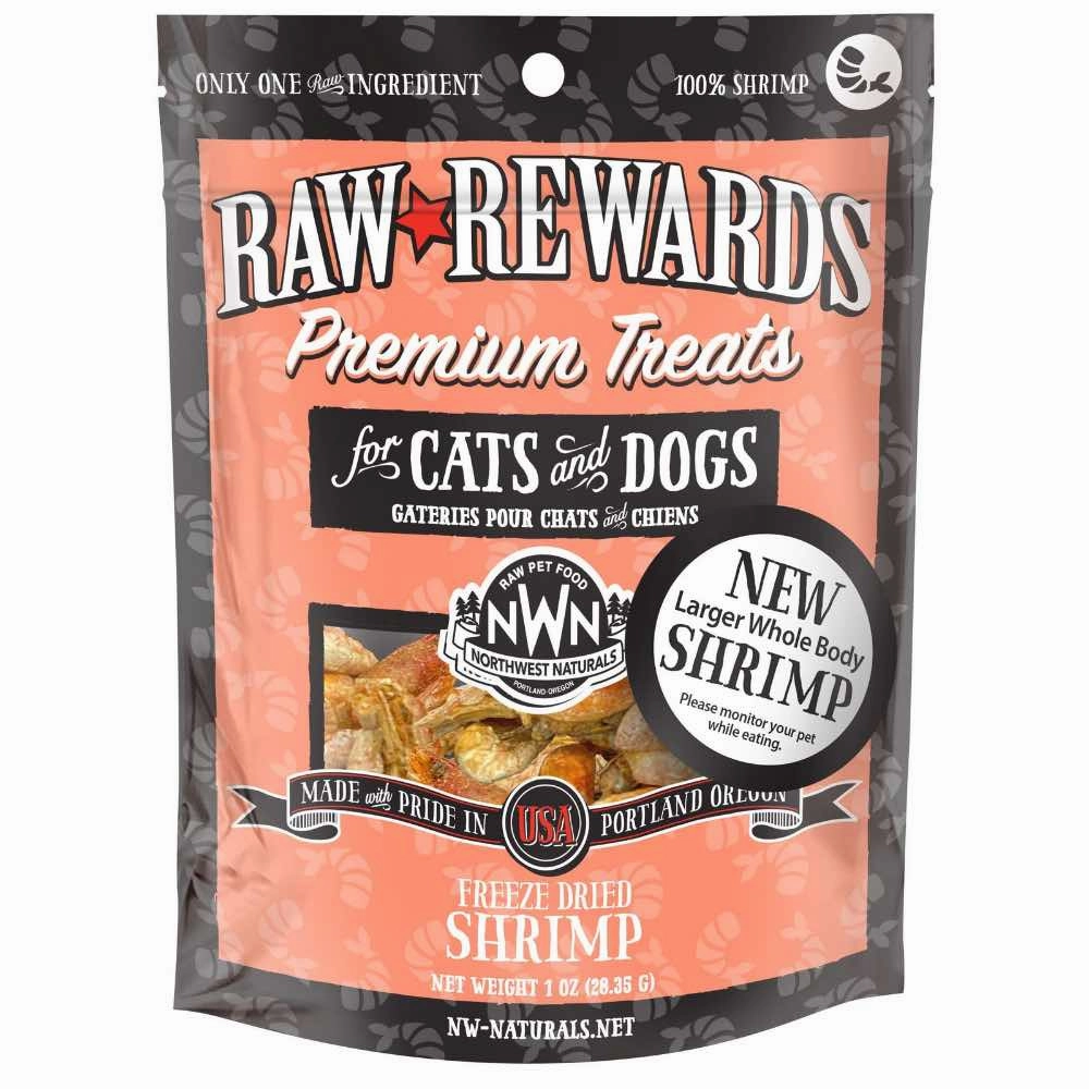 20% OFF: Northwest Naturals Raw Rewards Shrimp Freeze-Dried Dog & Cat Premium Treats 1oz dog chew toys dog dental chews durable chew toys puppy chew toy bone chew