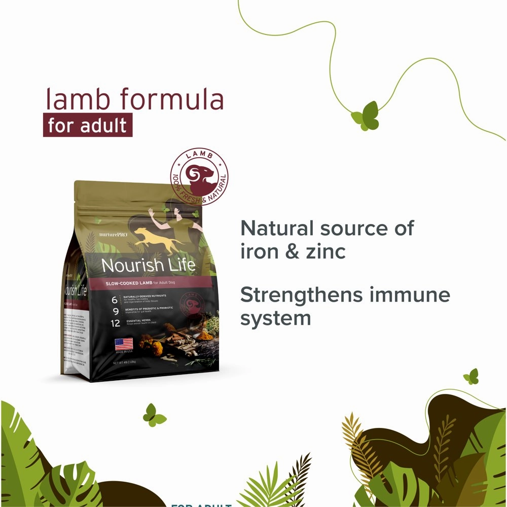 20% OFF: Nurture Pro Nourish Life Lamb Adult Dry Dog Food