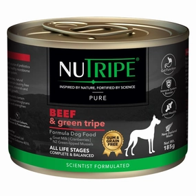 20% OFF: Nutripe Pure Beef & Green Tripe Gum & Grain-Free Canned Dog Food canned dog food wet dog food grain free dog food dog food with gravy beef dog food