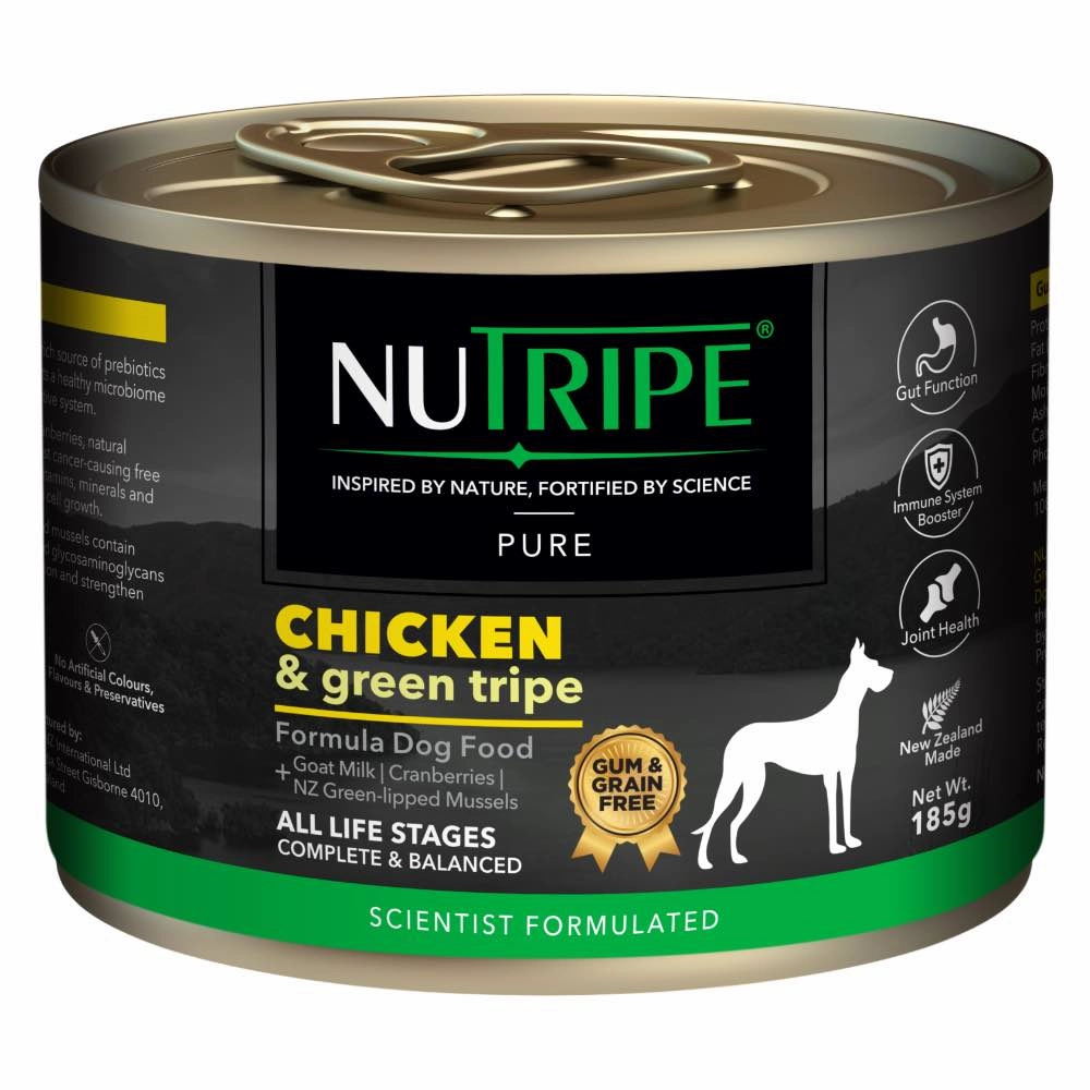 20% OFF: Nutripe Pure Chicken & Green Tripe Gum & Grain-Free Canned Dog Food canned dog food wet dog food grain free dog food dog food with gravy beef dog food