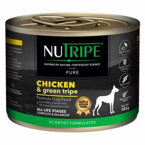 20% OFF: Nutripe Pure Chicken & Green Tripe Gum & Grain-Free Canned Dog Food canned dog food wet dog food grain free dog food dog food with gravy beef dog food