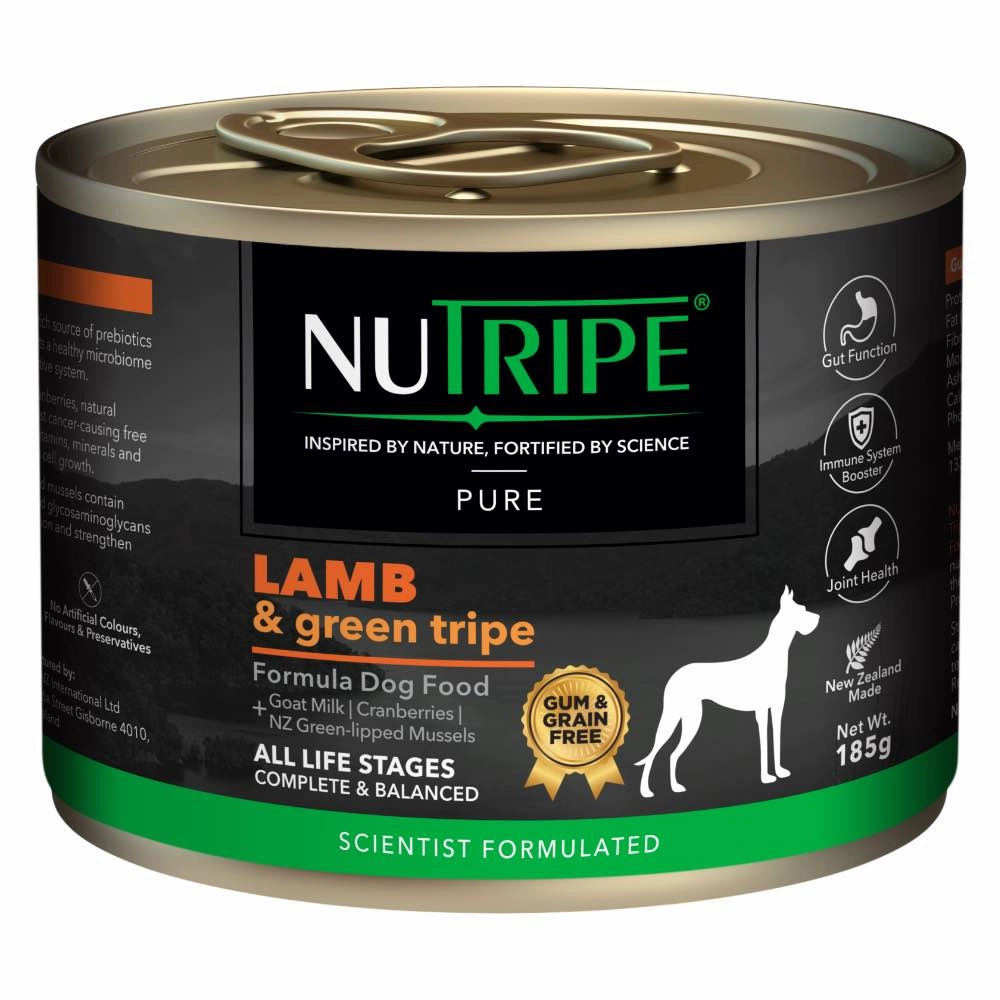 20% OFF: Nutripe Pure Lamb & Green Tripe Gum & Grain-Free Canned Dog Food canned dog food wet dog food grain free dog food dog food with gravy beef dog food