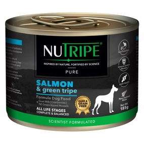 20% OFF: Nutripe Pure Salmon & Green Tripe Gum & Grain-Free Canned Dog Food canned dog food wet dog food grain free dog food dog food with gravy beef dog food