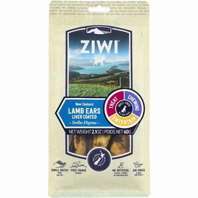 20% OFF: Ziwi Peak Lamb Ears Air-Dried Dog Treats 60g dog grooming shampoo collar crate feeding supplies