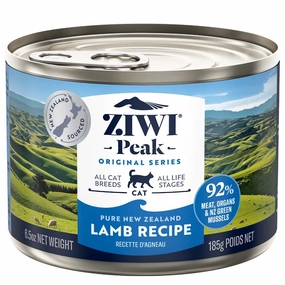 20% OFF: Ziwi Peak Lamb Grain-Free Canned Cat Food 185g cat food cans soft cat food high protein cat food natural cat food senior cat food