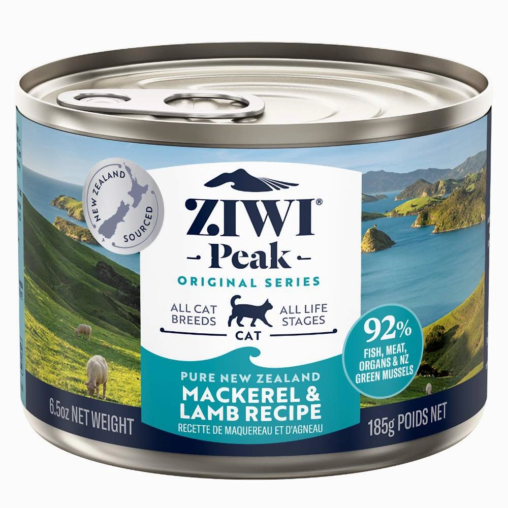 20% OFF: Ziwi Peak Mackerel & Lamb Grain-Free Canned Cat Food 185g cat general supplies cat toys cat grooming cat food cat litter