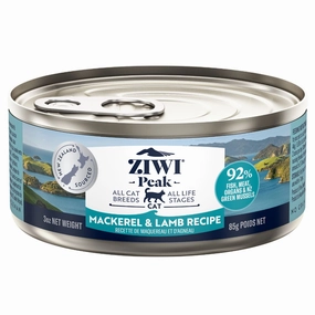 20% OFF: Ziwi Peak Mackerel & Lamb Grain-Free Canned Cat Food 85g cat food cans soft cat food high protein cat food natural cat food senior cat food