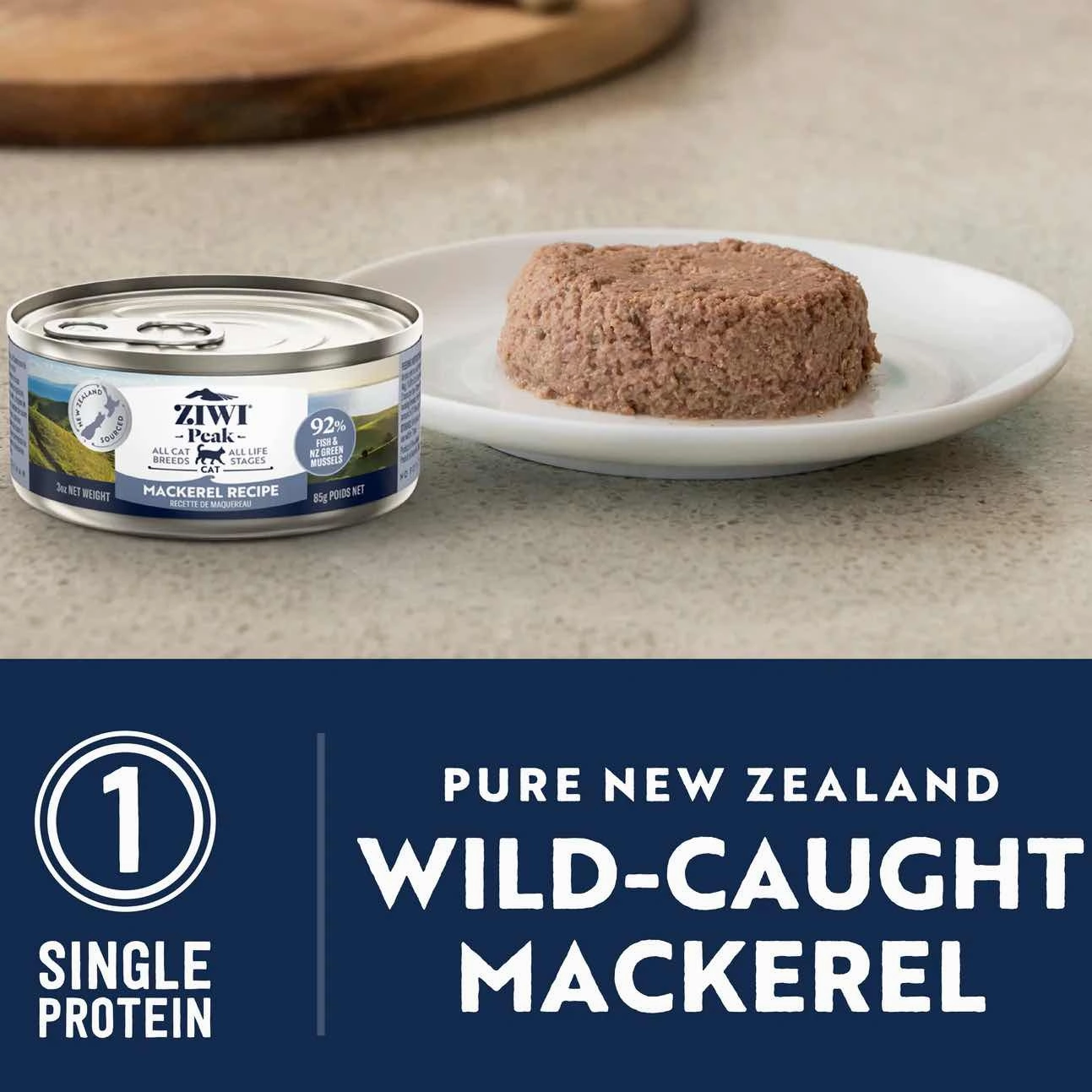 20% OFF: Ziwi Peak Mackerel Grain-Free Canned Cat Food 85g