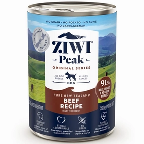 20% OFF: Ziwi Peak New Zealand Beef Grain-Free Canned Dog Food 390g dog supplies dog food toys accessories dog bed