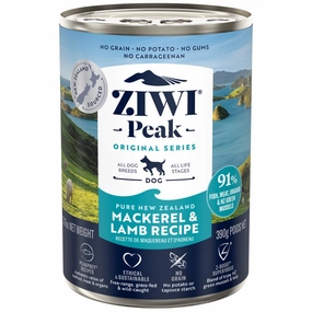 20% OFF: Ziwi Peak New Zealand Mackerel & Lamb Grain-Free Canned Dog Food 390g dog grooming shampoo collar crate feeding supplies