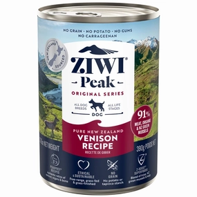 20% OFF: Ziwi Peak New Zealand Venison Grain-Free Canned Dog Food 390g dog grooming shampoo collar crate feeding supplies