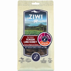 20% OFF: Ziwi Peak Venison Lung & Kidney Air-Dried Dog Treats 60g dog grooming shampoo collar crate feeding supplies