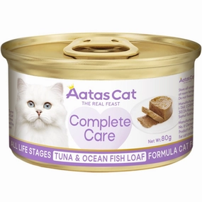 25% OFF: Aatas Cat Complete Care Tuna & Ocean Fish Loaf Canned Cat Food 80g dry cat food cat treats grain free cat food kitten treats cat dental treats