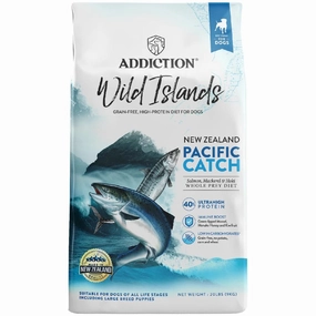 25% OFF: Addiction Wild Islands Pacific Catch Salmon, Mackerel & Hoki Grain Free Dry Dog Food dog grooming shampoo collar crate feeding supplies