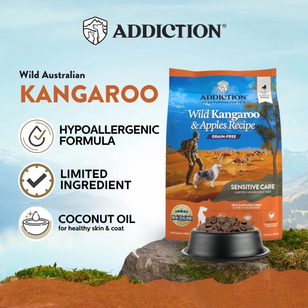 25% OFF: Addiction Wild Kangaroo & Apples Grain Free Dry Dog Food