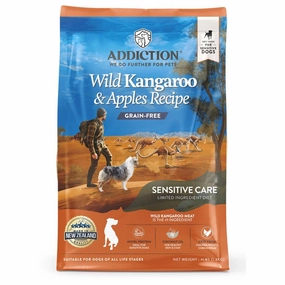 25% OFF: Addiction Wild Kangaroo & Apples Grain Free Dry Dog Food freeze dried dog treats dog freeze snacks raw dog treat dehydrated dog food meat dog snack