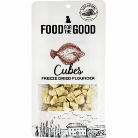 25% OFF (Exp 30Sep25): Food For The Good Flounder Cubes Freeze-Dried Treats For Cats & Dogs 40g dog chew toys dog dental chews durable chew toys puppy chew toy bone chew