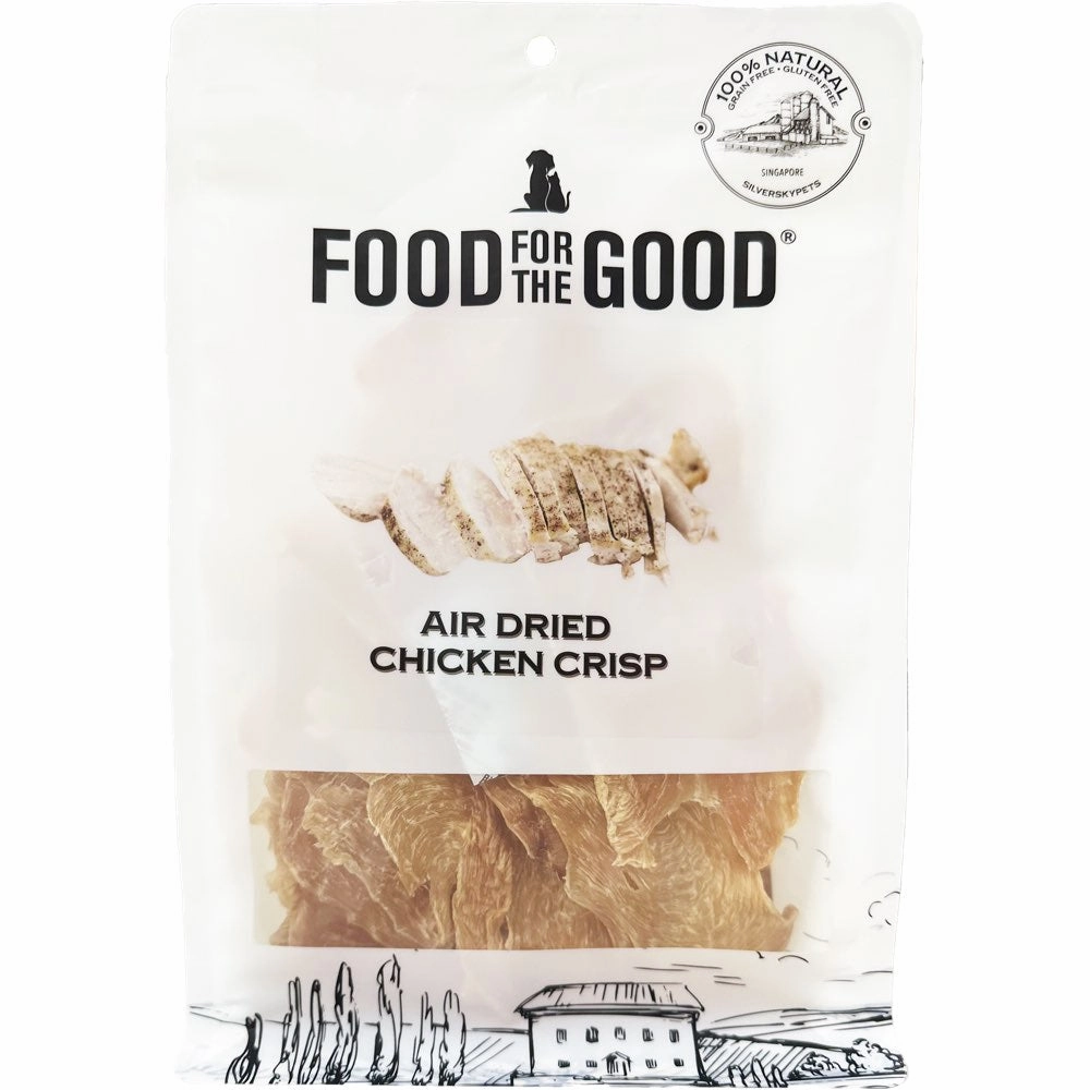 25% OFF: Food For The Good Chicken Crisp Air-Dried Treats For Cats & Dogs 170g dog grooming shampoo collar crate feeding supplies
