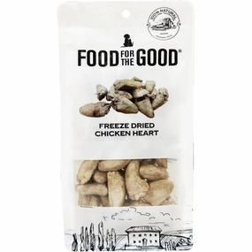 25% OFF: Food For The Good Chicken Heart Freeze-Dried Treats For Cats & Dogs 70g dog grooming shampoo collar crate feeding supplies