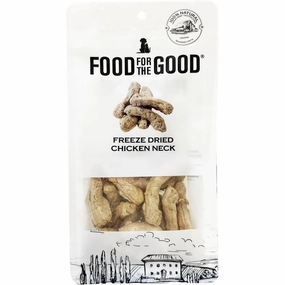 25% OFF: Food For The Good Chicken Neck Freeze-Dried Treats For Cats & Dogs 70g dog chew toys dog dental chews durable chew toys puppy chew toy bone chew