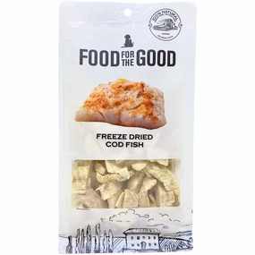 25% OFF: Food For The Good Cod Fish Freeze-Dried Treats For Cats & Dogs 50g dog grooming shampoo collar crate feeding supplies