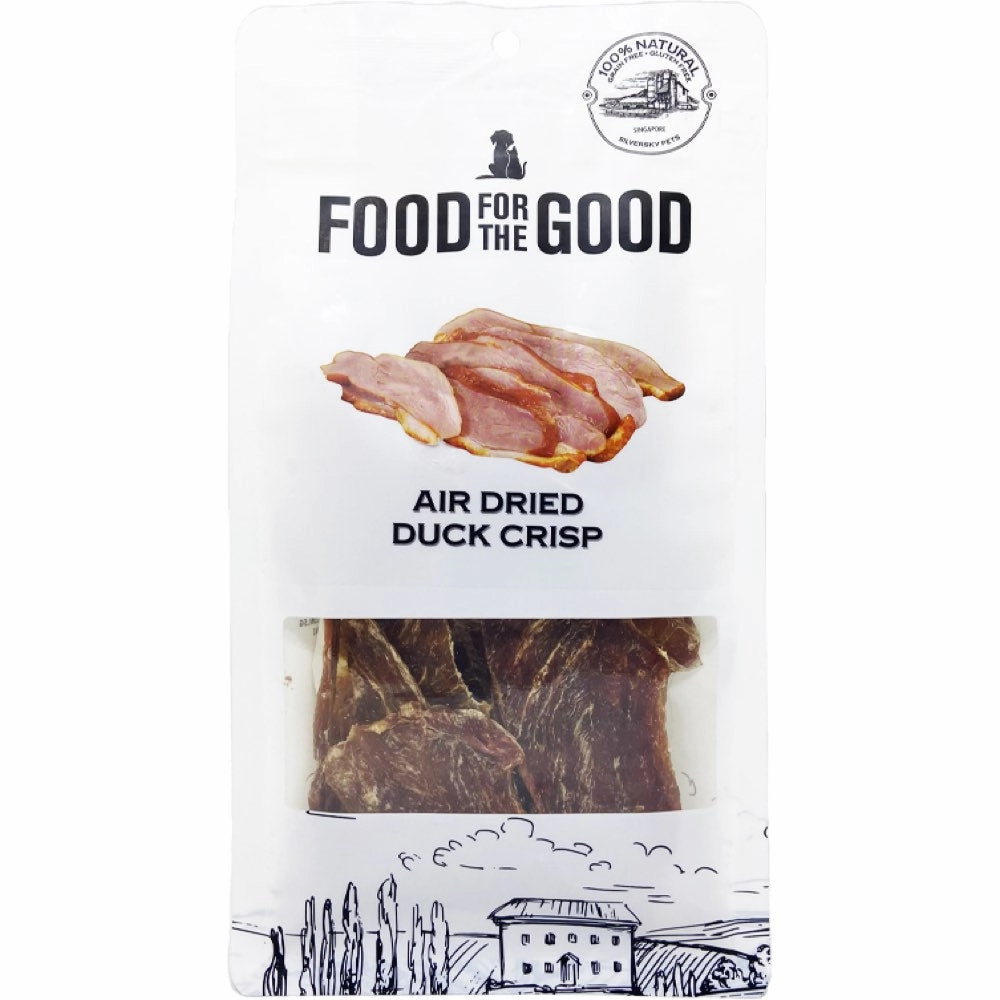 25% OFF: Food For The Good Duck Crisp Air-Dried Treats For Cats & Dogs 100g dog chew toys dog dental chews durable chew toys puppy chew toy bone chew