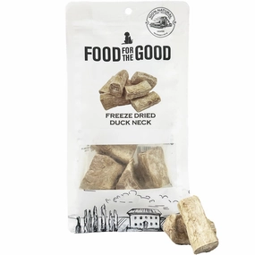 25% OFF: Food For The Good Duck Neck Freeze-Dried Treats For Cats & Dogs 70g dog grooming shampoo collar crate feeding supplies