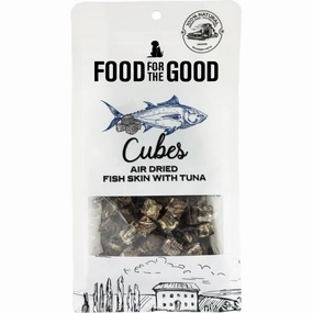 25% OFF: Food For The Good Fish Skin With Tuna Cubes Air-Dried Treats For Cats & Dogs 120g dog grooming shampoo collar crate feeding supplies