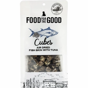 25% OFF: Food For The Good Fish Skin With Tuna Cubes Air-Dried Treats For Cats & Dogs 120g dry cat food cat treats grain free cat food kitten treats cat dental treats