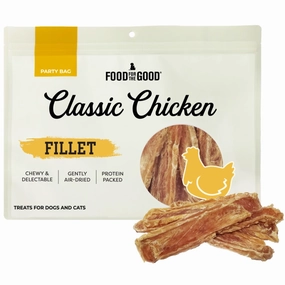 25% OFF: Food for the Good Party Bag Chicken Fillet Treats For Cats & Dogs 400g dog chew toys dog dental chews durable chew toys puppy chew toy bone chew