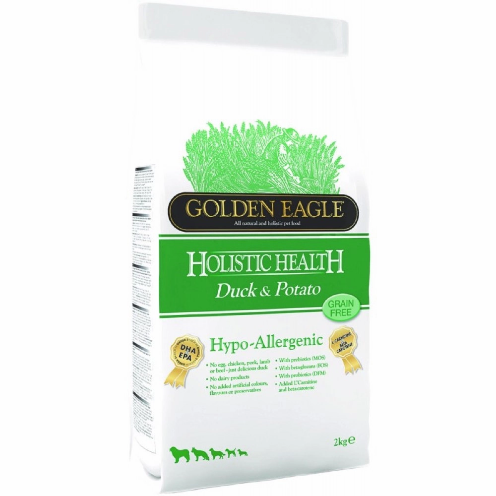 25% OFF: Golden Eagle Holistic Health Grain Free Hypo-Allergenic Duck & Potato Dry Dog Food freeze dried dog treats dog freeze snacks raw dog treat dehydrated dog food meat dog snack