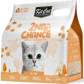 25% OFF: Kit Cat 2nd Chance Pea Fiber Clumping Cat Litter 2.5kg kitten supplies kitten toys kitten food kitten litter box kitten bed