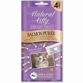 25% OFF: Natural Kitty Functional Skin & Coat Care Salmon Pure Creamy Liquid Cat Treats 48g dog chew toys dog dental chews durable chew toys puppy chew toy bone chew