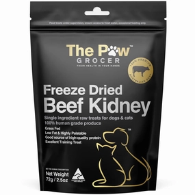 25% OFF: The Paw Grocer Beef Kidney Freeze-Dried Treats For Cats & Dogs 72g dry cat food cat treats grain free cat food kitten treats cat dental treats