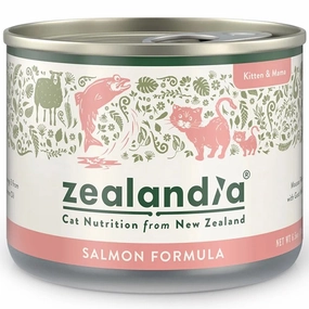 25% OFF: Zealandia Salmon Grain-Free Kitten Canned Cat Food 185g dry cat food cat treats grain free cat food kitten treats cat dental treats