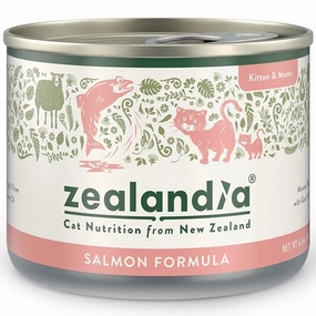 25% OFF: Zealandia Salmon Grain-Free Kitten Canned Cat Food 185g cat food cans soft cat food high protein cat food natural cat food senior cat food