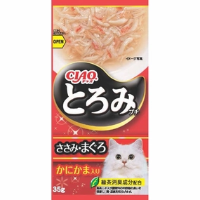 2 FOR $14: Ciao Toromi Line Chicken Fillet, Tuna & Crab Stick Grain-Free Pouch Wet Cat Treats 35g x 4 dog chew toys dog dental chews durable chew toys puppy chew toy bone chew