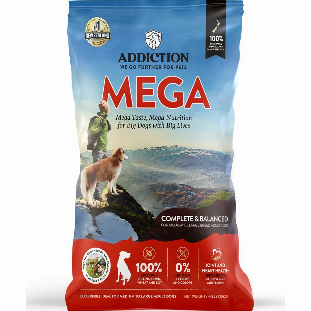 30% OFF: Addiction Mega Grain Free Dry Dog Food 44lb (20kg) dog toys interactive dog toy plush dog toy dog rope toy squeaky toy