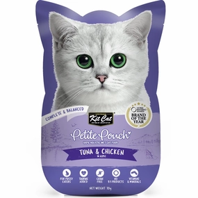 30% OFF: Kit Cat Petite Pouch Tuna & Chicken In Aspic Grain-Free Pouch Cat Food 70g x 12 dog travel bag car seat cover pet carrier for car training leash dog training whistle