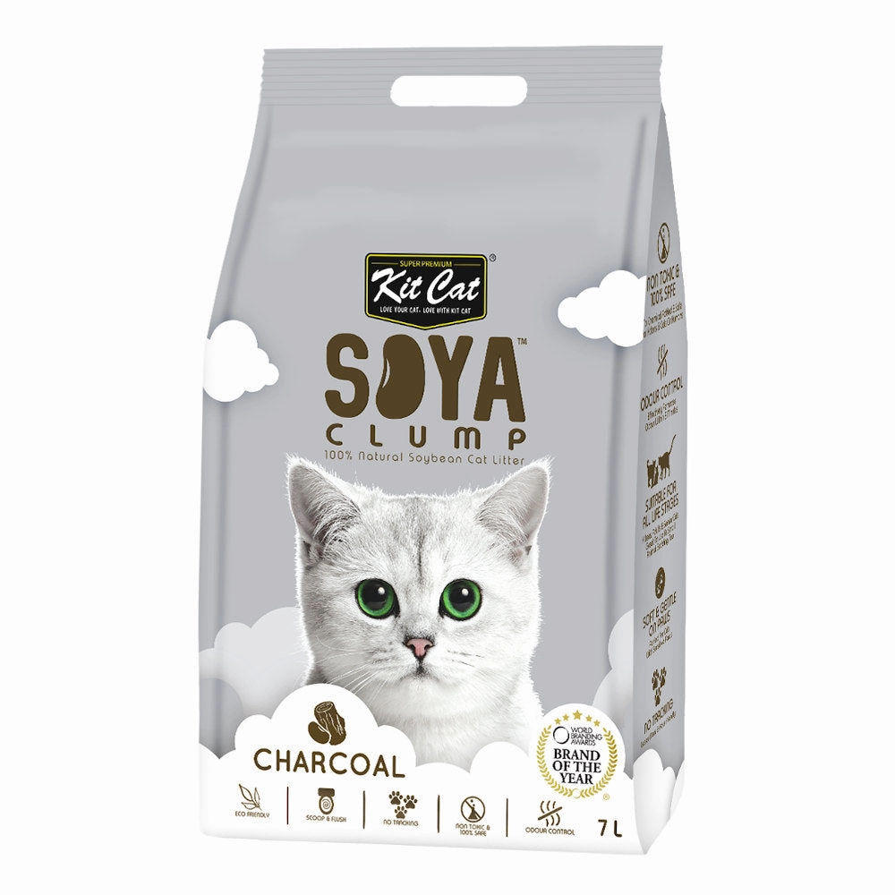 30% OFF: Kit Cat Soya Clump Charcoal Cat Litter 7L pet health pet wellness pet pain relief pet probiotic pet calming