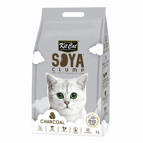 30% OFF: Kit Cat Soya Clump Charcoal Cat Litter 7L kitten supplies kitten toys kitten food kitten litter box kitten bed