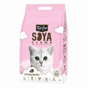 30% OFF: Kit Cat Soya Clump Strawberry Cat Litter 7L kitten supplies kitten toys kitten food kitten litter box kitten bed