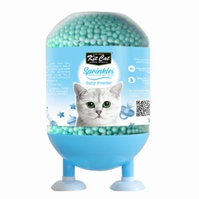 30% OFF: Kit Cat Sprinkles Deodorising Cat Litter Beads (Baby Powder) 240g kitten supplies kitten toys kitten food kitten litter box kitten bed