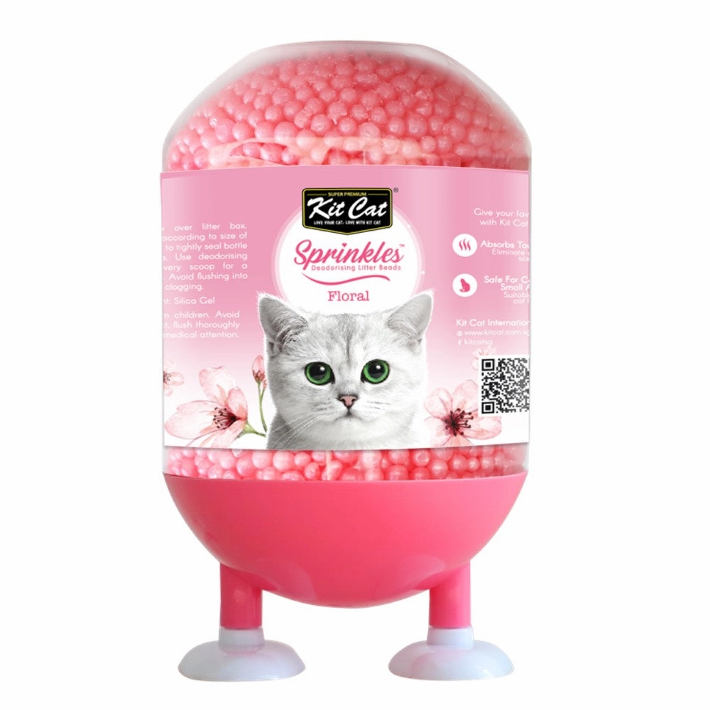 30% OFF: Kit Cat Sprinkles Deodorising Cat Litter Beads (Floral) 240g kitten supplies kitten toys kitten food kitten litter box kitten bed
